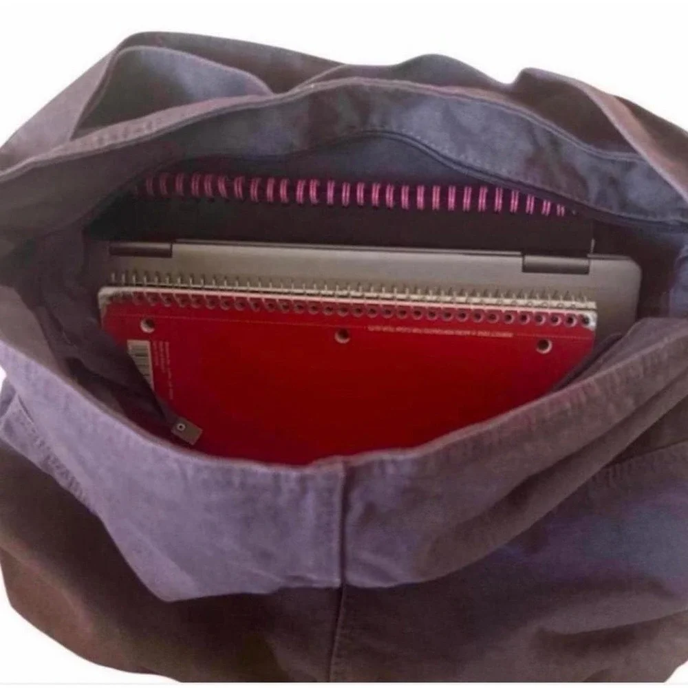 Amazing Unisex Purple Large Capacity Canvas Crossbody Bag - New